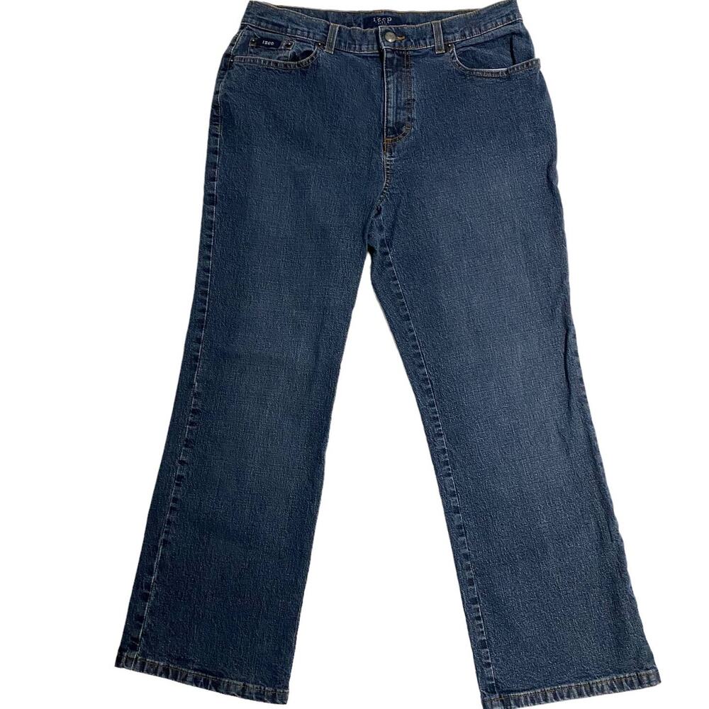 Women's Size 10P IZOD Jeans 10 Petite Short Blue Denim Straight Leg